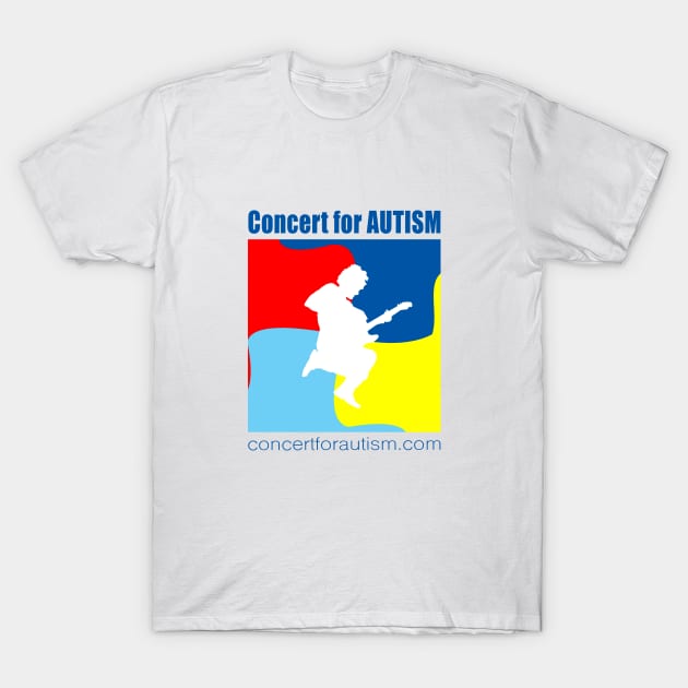 Concert for Autism main logo white T-Shirt by ConcertforAutism